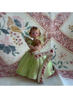 Vintage Josef Originals 7th Birthday Growing Up Girls Angel Figurine